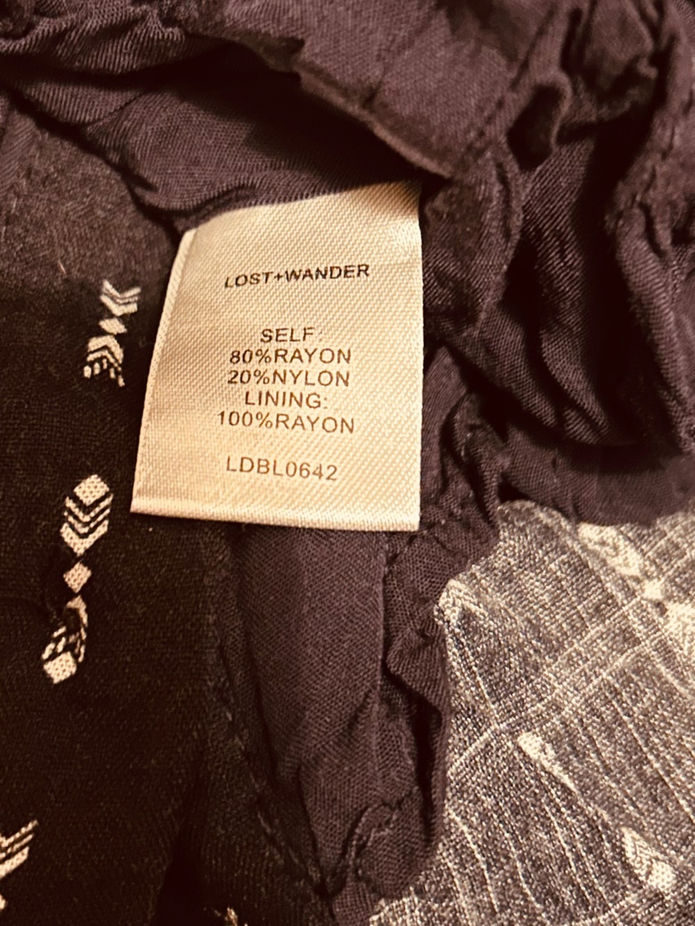 Lost + Wonder Black Off-Shoulder Button-Front Summer Dress Size Medium - Picture 14 of 14